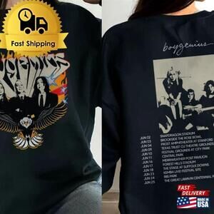 Retro Boygenius Shirt Band Tour T-Shirt Unisex 2 Sided